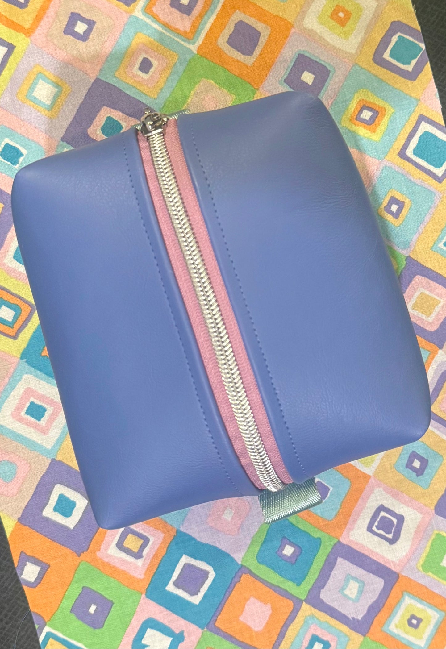 Stitchin’ by M.- Handcrafted zippered toiletry bag suited for your every day use