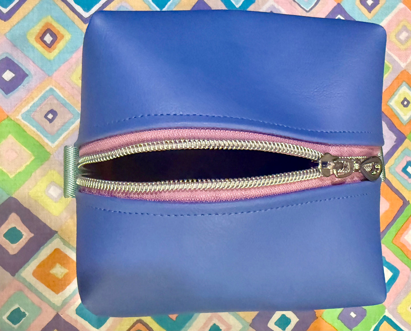 Stitchin’ by M.- Handcrafted zippered toiletry bag suited for your every day use