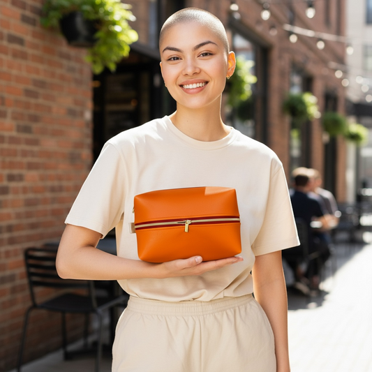 Stitchin’ by M.- Travel sized toiletry bag, waterproof and perfect for getaways (handcrafted in Sanford)