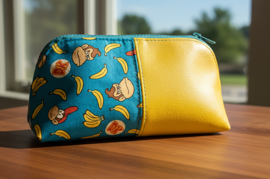 Stitchin’ by M.- Funky Zippered Travel Pouch