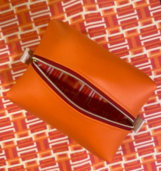 Stitchin’ by M.- Travel sized toiletry bag, waterproof and perfect for getaways (handcrafted in Sanford)
