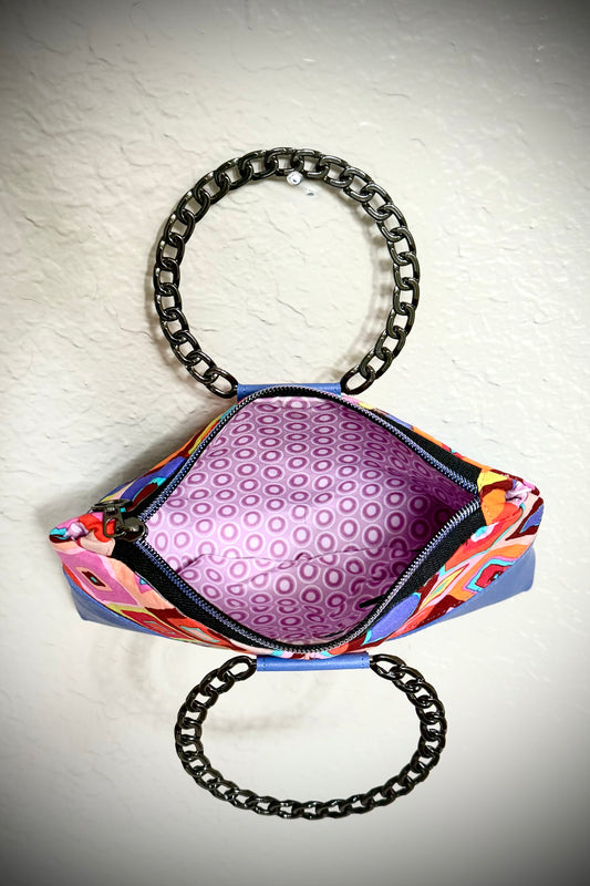 Stitchin’ by M.- Fun funky purse/clutch with inside zipper pocket