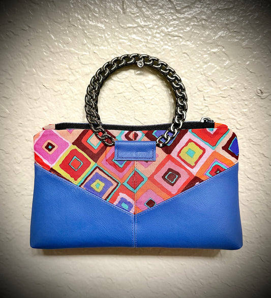 Stitchin’ by M.- Fun funky purse/clutch with inside zipper pocket