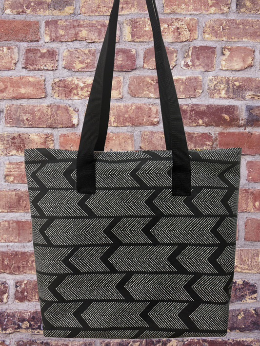 Stitchin’ by M.- Slouchy tote bag with interior zipper pocket